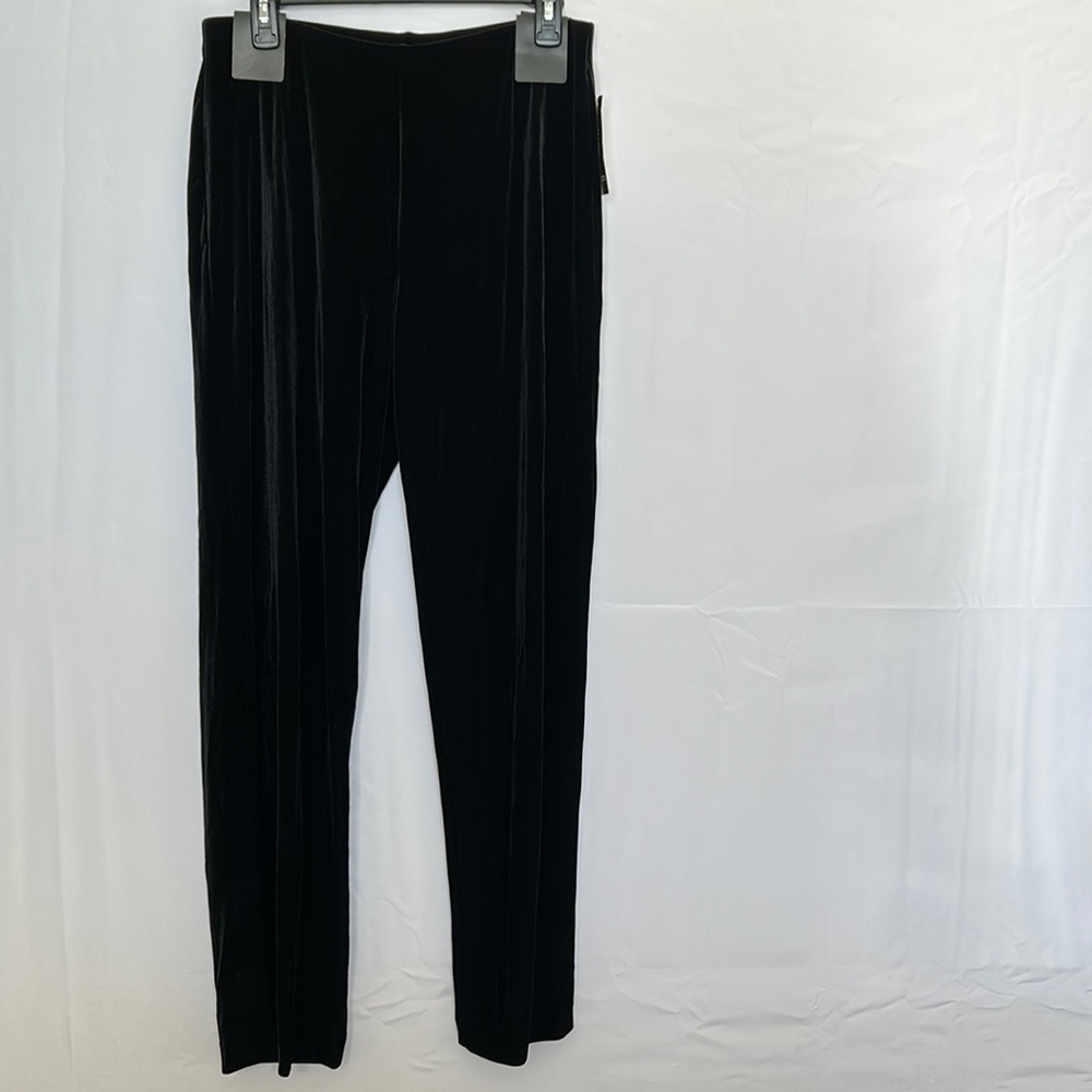 Alfani Velvet Type Pants size medium, deep Black New Stretchy